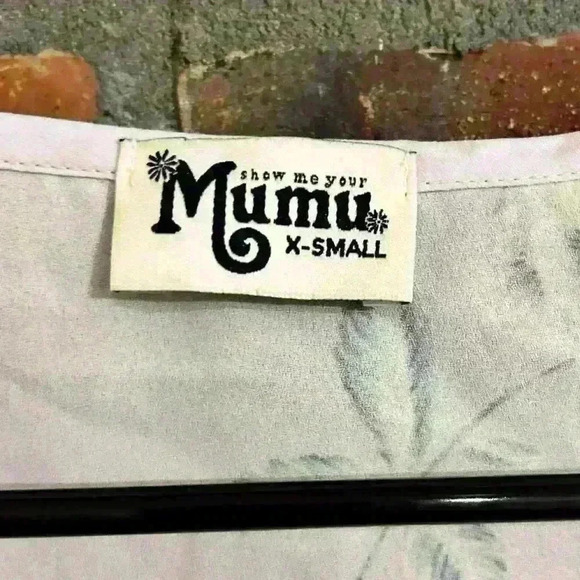 Show Me Your Mumu Lavender Cropped Tie Front Floral Top Size XS - Picture 7 of 7